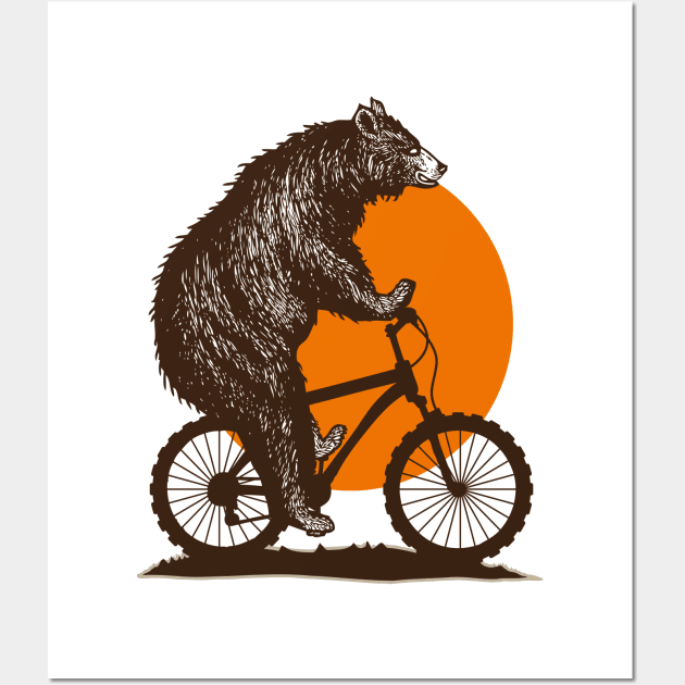 Bear Biker Wall Art by TambuStore